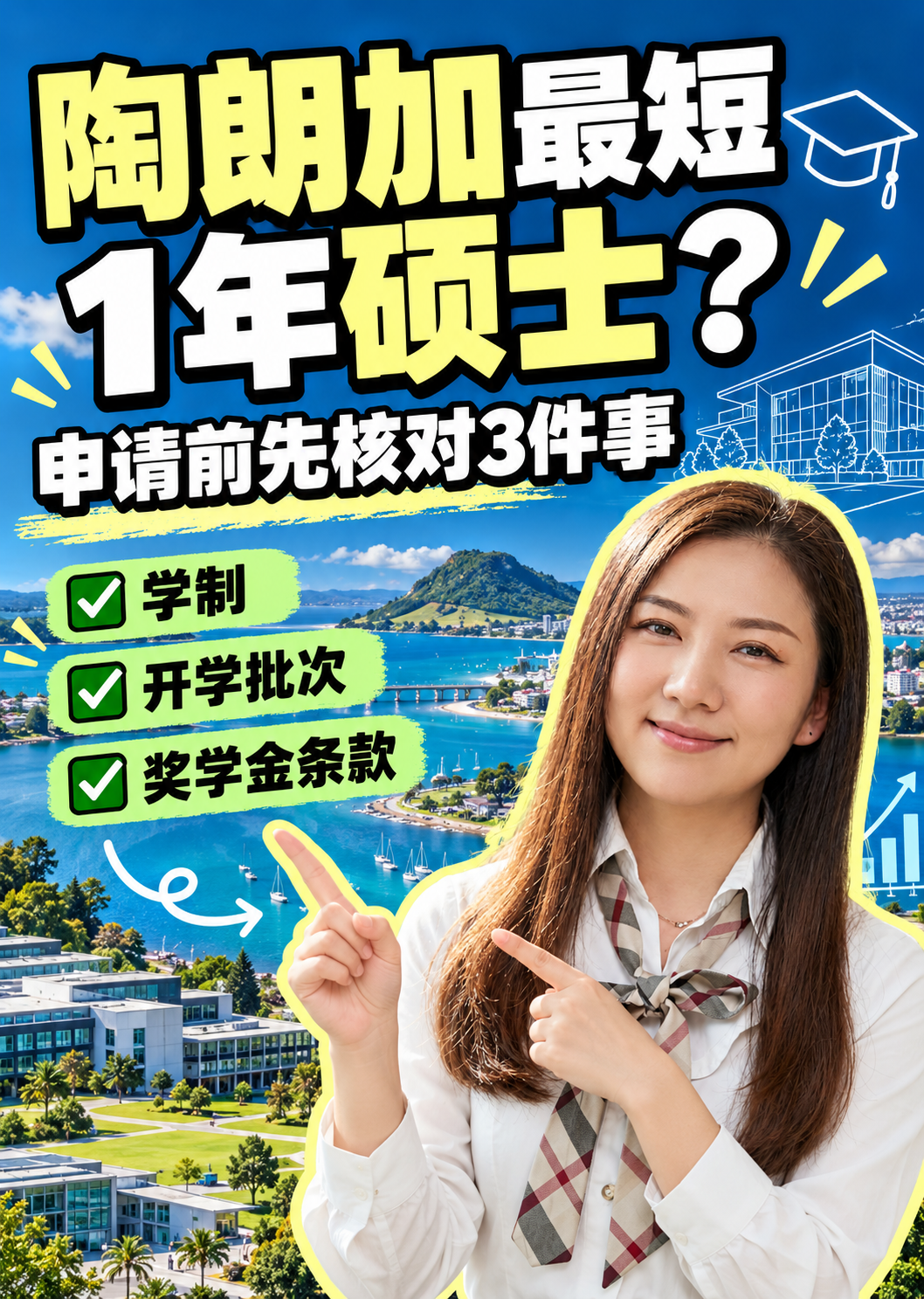 最短1年完成硕士|怀卡托大学陶朗加校区课程与奖学金,2027申请前先核对