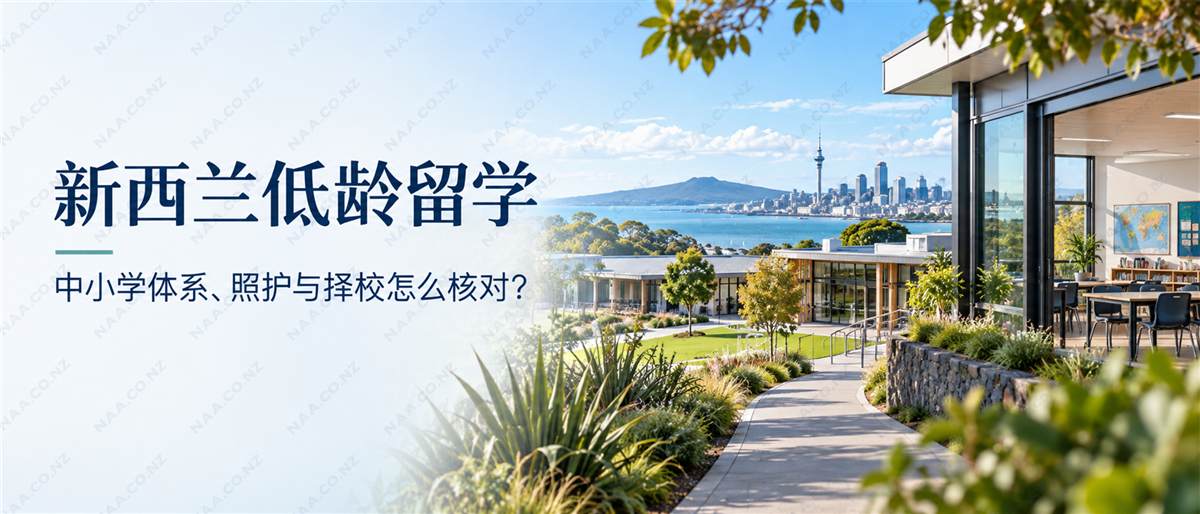 新西兰低龄留学中小学体系与择校核对微信公众号头图