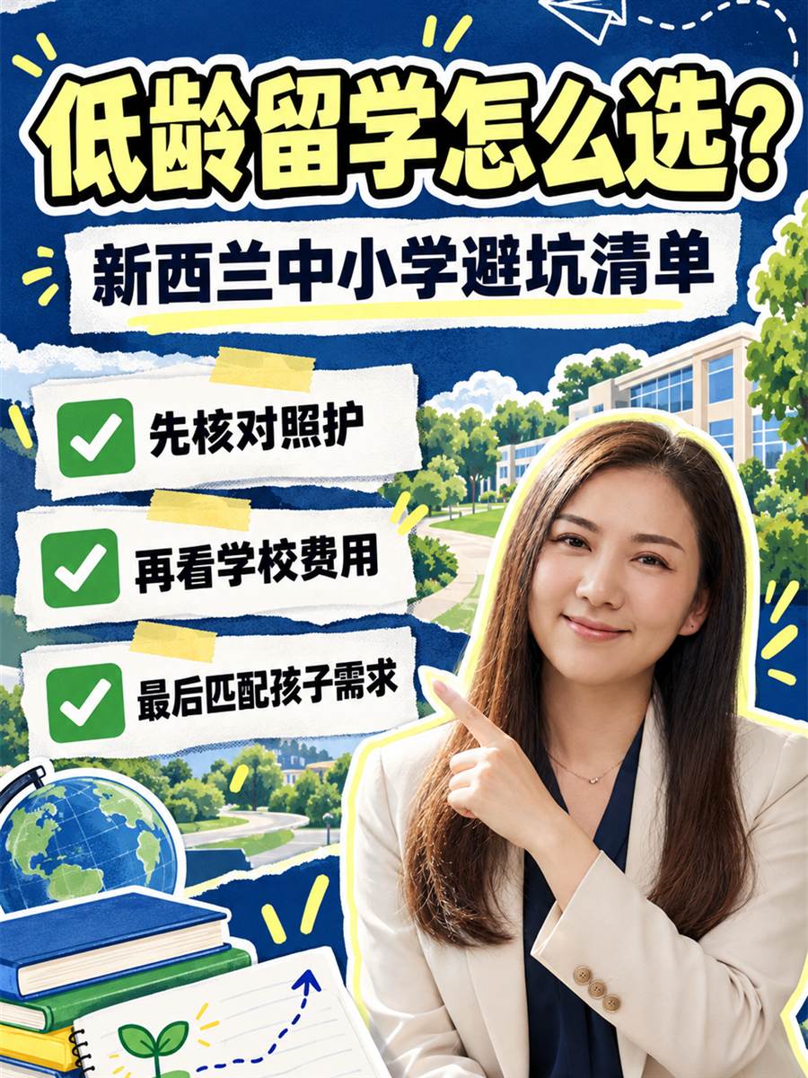 新西兰低龄留学怎么规划?中小学体系、照护与择校核对清单
