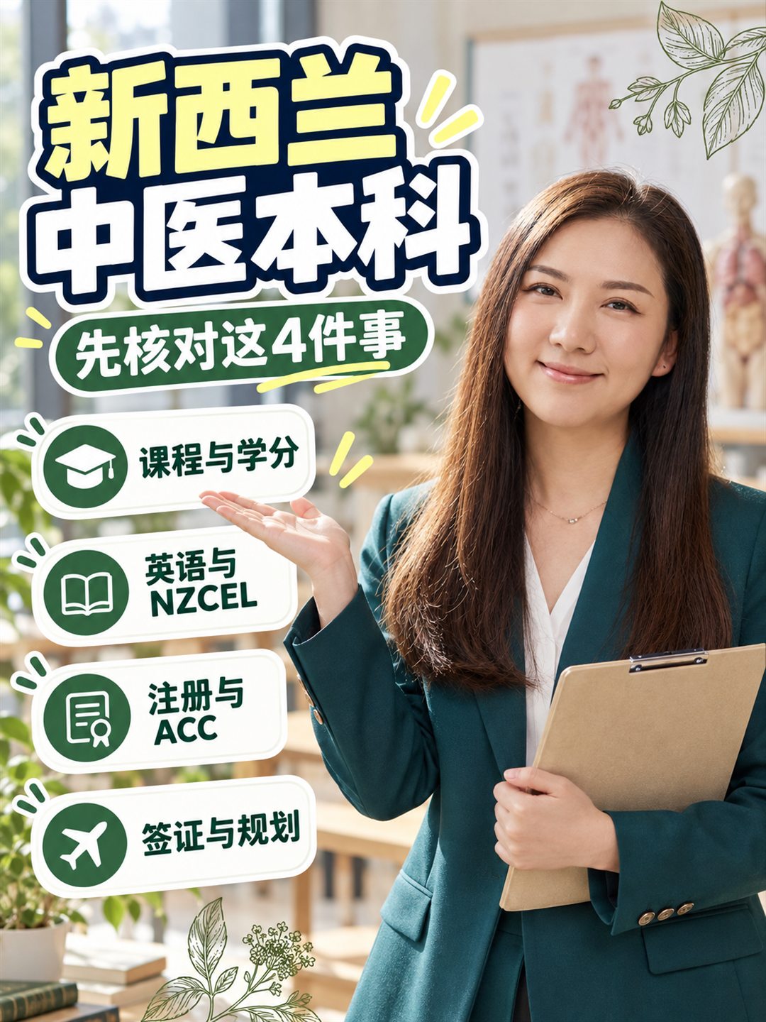 高中成绩一般、雅思未达标,还能读新西兰中医本科吗?先核对这四件事