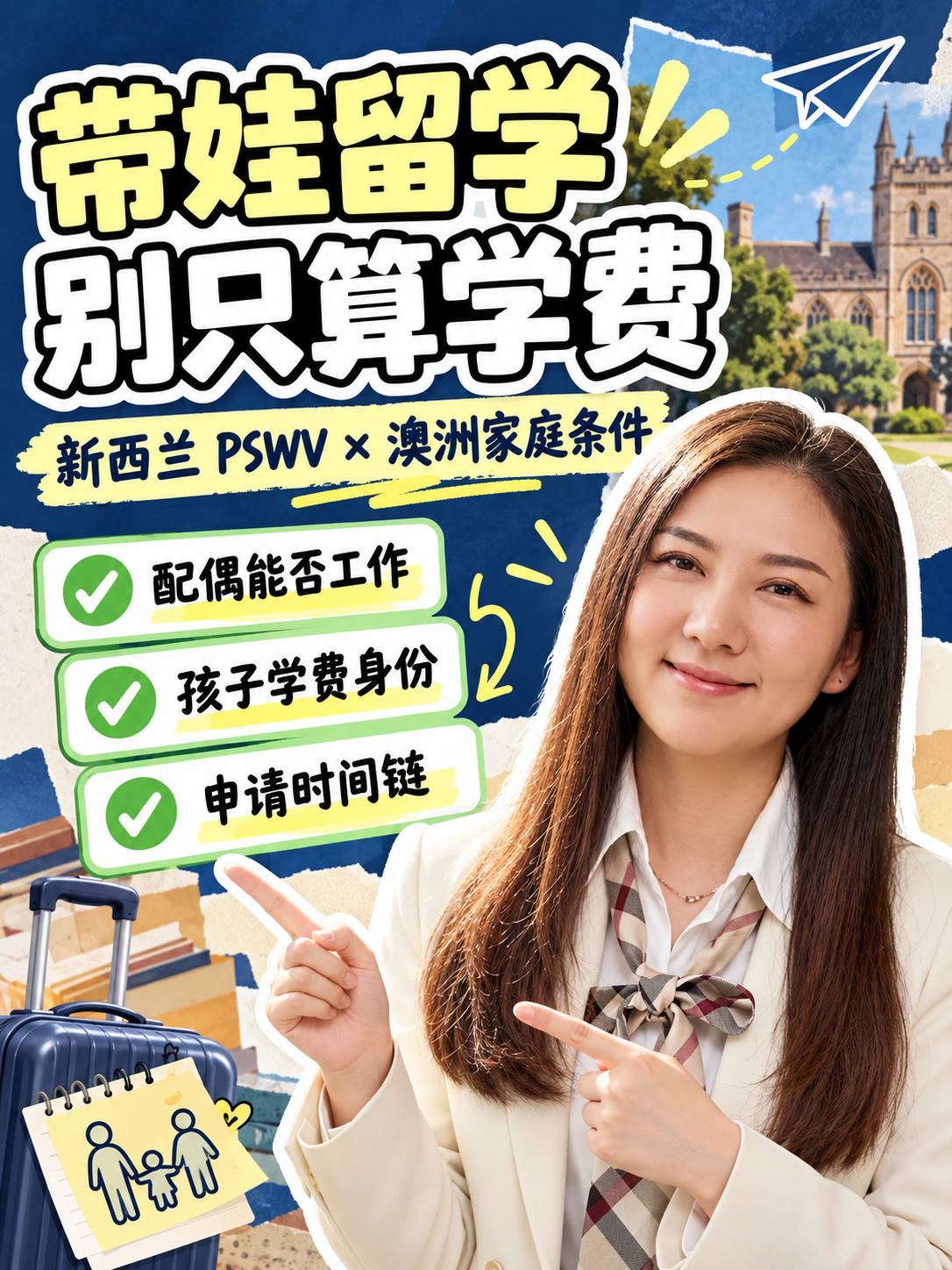 带娃留学别只算学费:新西兰 PSWV 与澳洲 500/485,先把签证链算清楚