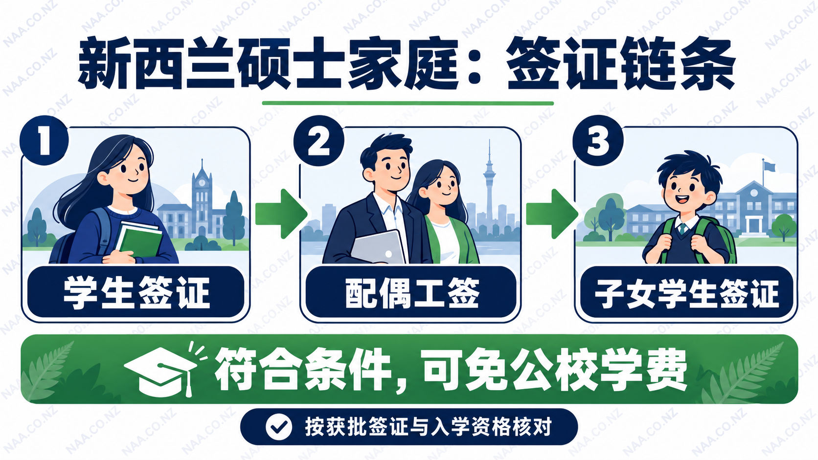 新西兰硕士家庭签证与公校学费路径