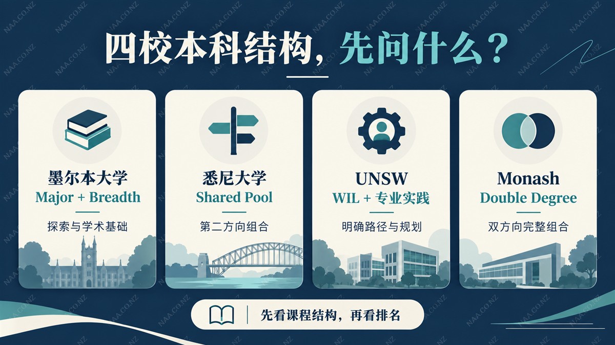 四校本科结构对比:先问什么