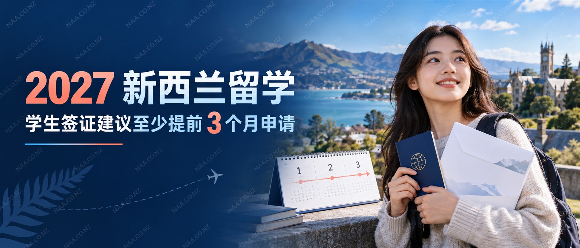 新西兰学生签证申请时间提醒