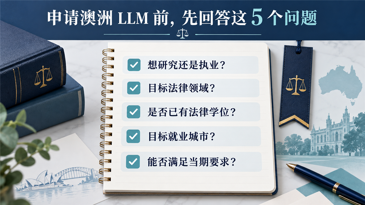 申请澳洲 LLM 前五个问题