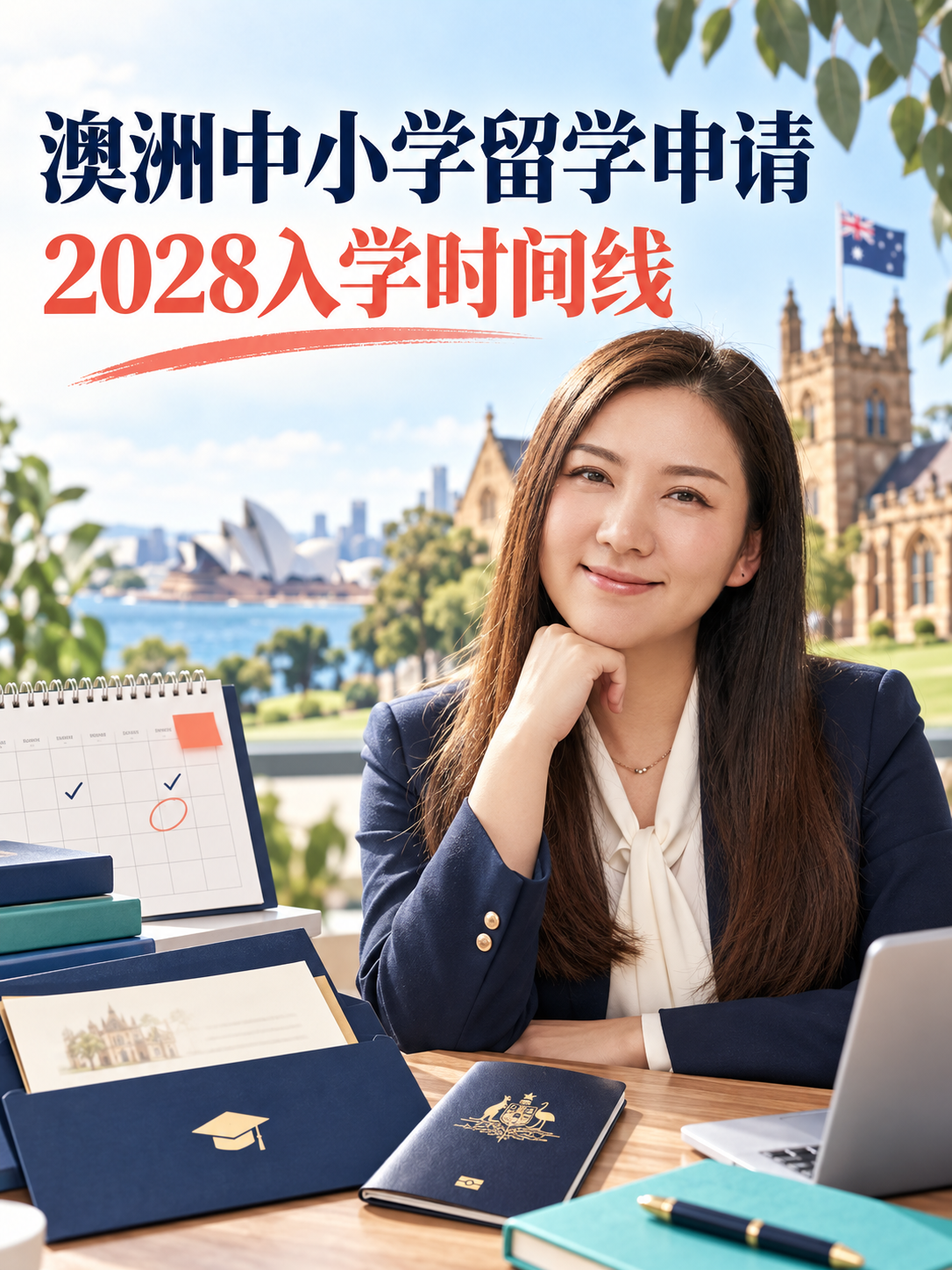 澳洲中小学申请时间线小红书封面
