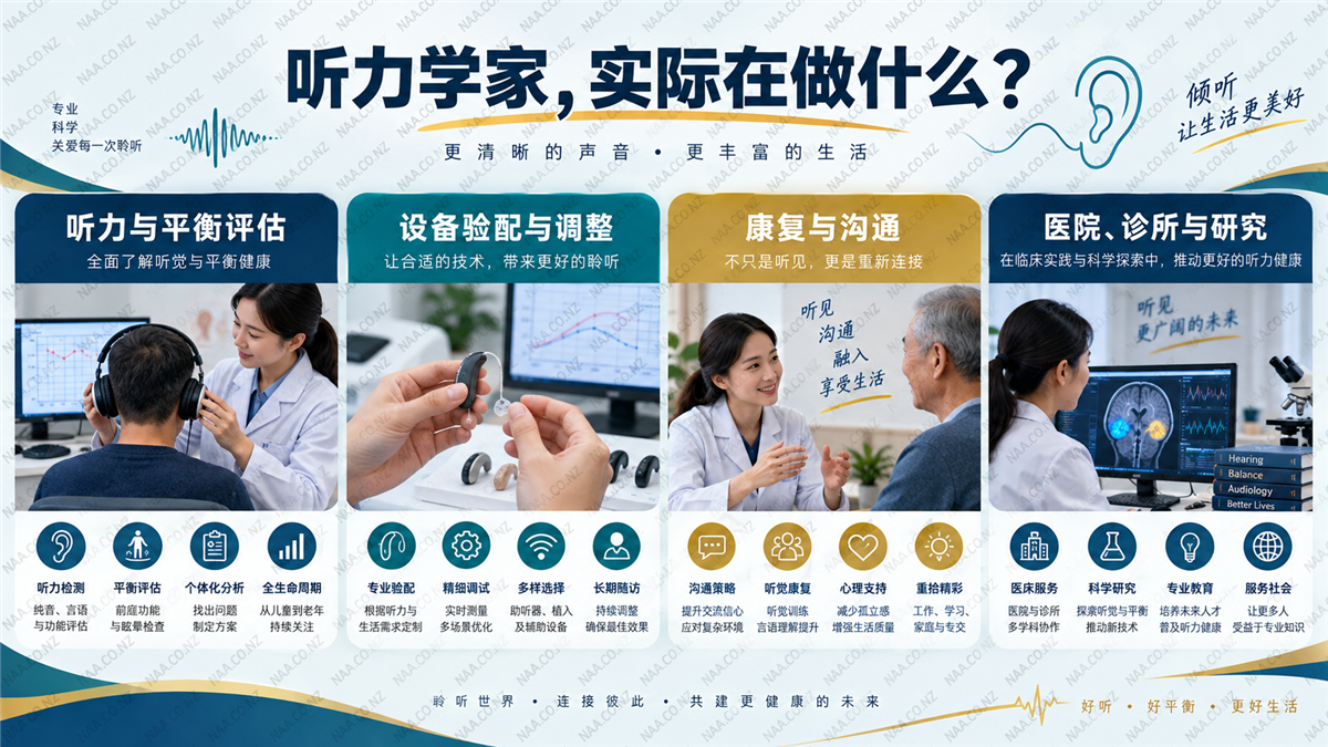 听力学家工作:临床评估、设备验配、康复支持与跨专业协作