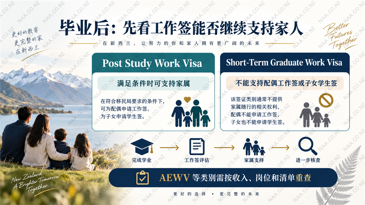 毕业后家庭衔接:PSWV 与其他工作签的家属支持能力不同,需重新核对