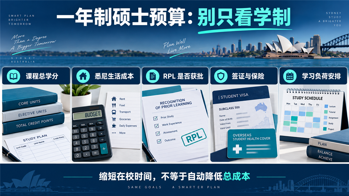 一年制硕士预算清单