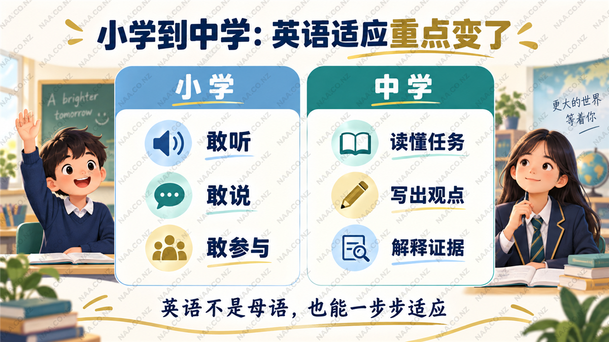 小学到中学:英语适应重点的变化